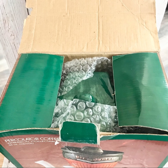 Vintage 1995 Cardinal Inc. Hand Painted Collectors Coffee Pot with Mini … - Picture 7 of 12